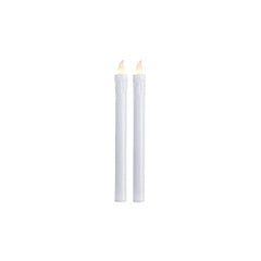 Batteriljus lång Presse vit 2-pack
