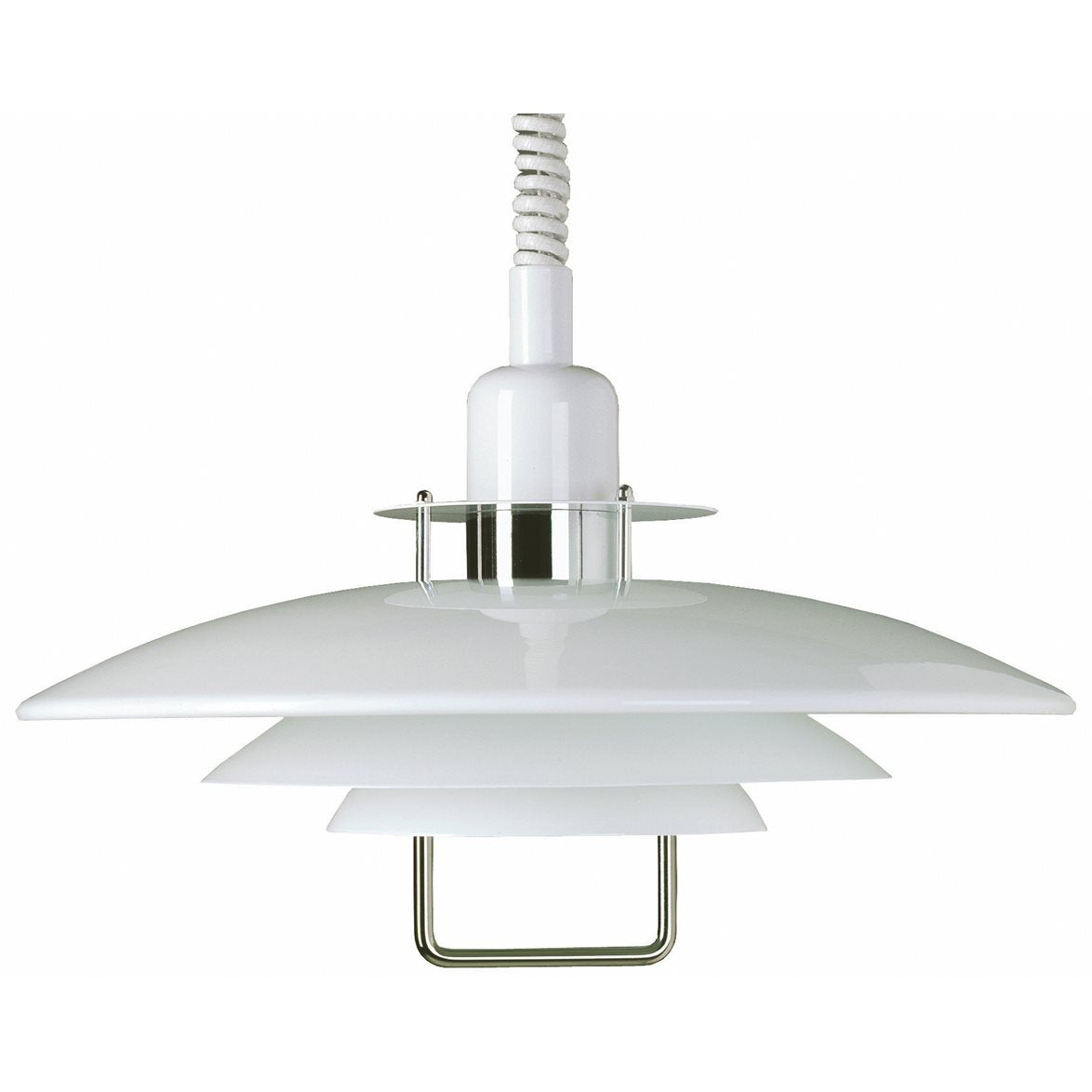 PRIMUS II taklampa 43cm vit/krom med hiss