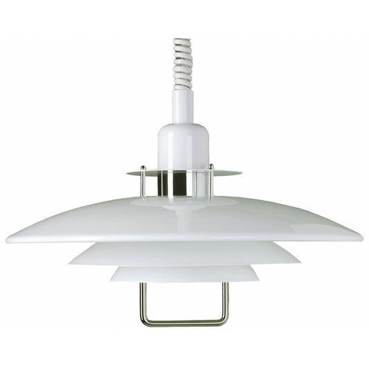 PRIMUS II taklampa 43cm vit/krom med hiss