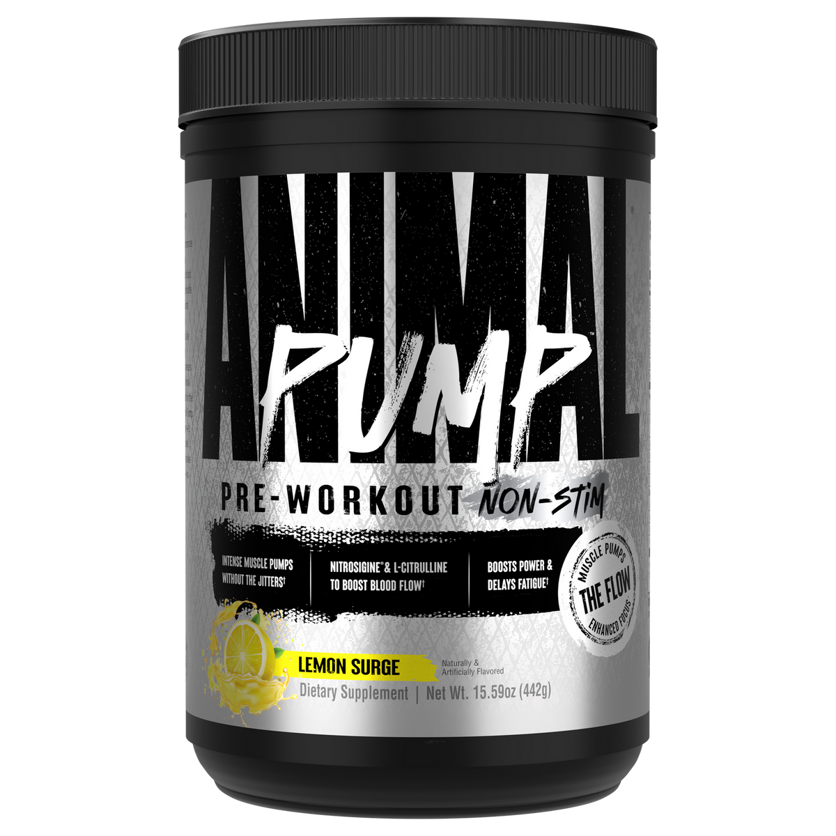 Animal Pump Powder Non-Stim (440g) Lemon Surge