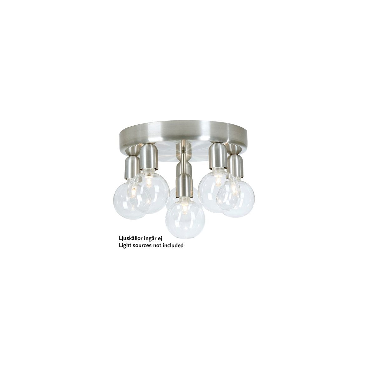 Regal plafond D320 alu 6:a exkl ljuskälla