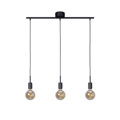 RILLE taklampa 3-lågig svart