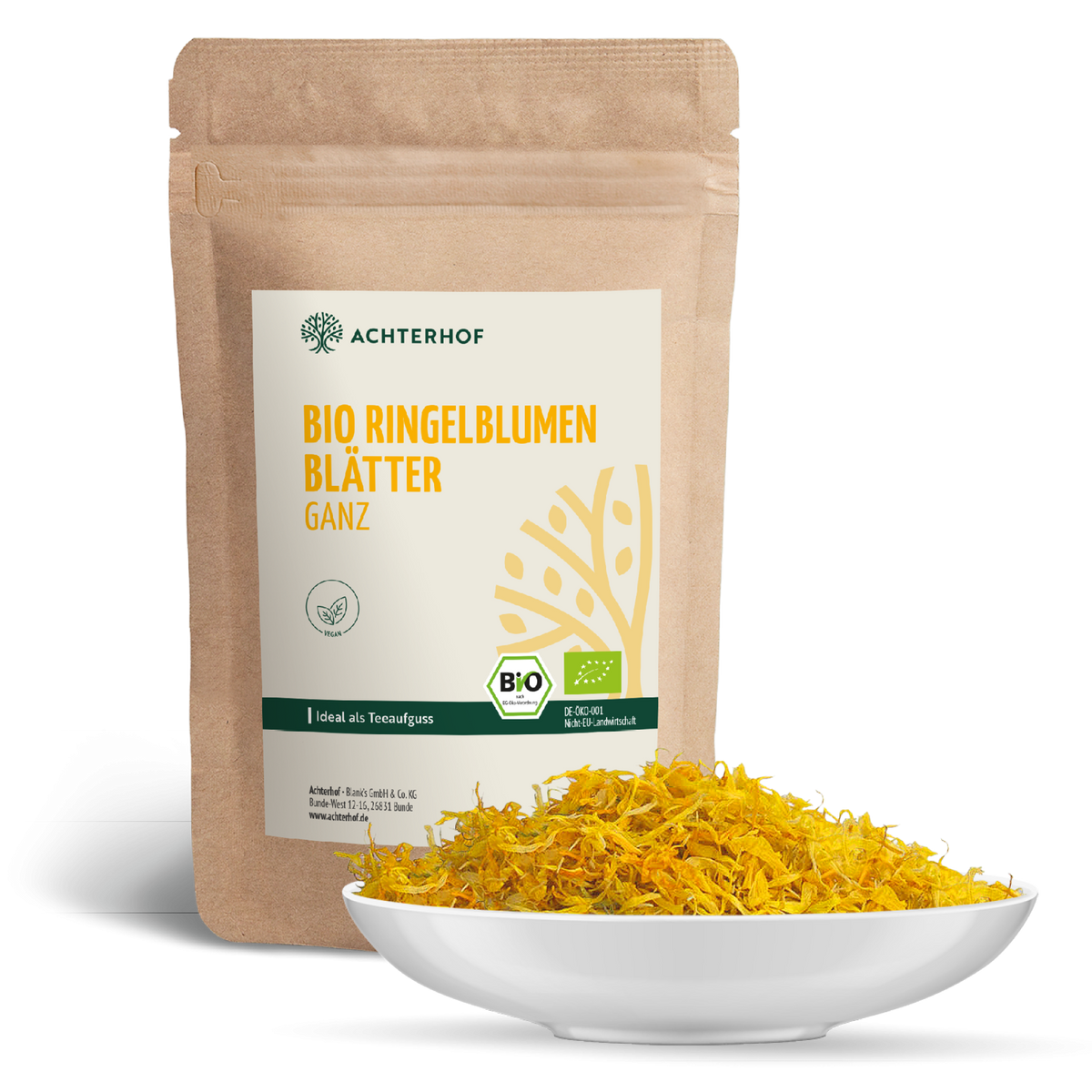 Ringelblumenblüten ohne Kelch ganz Bio (500g)