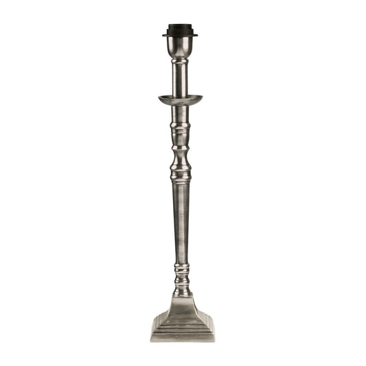 Salong Lampfot Antiksilver 33cm