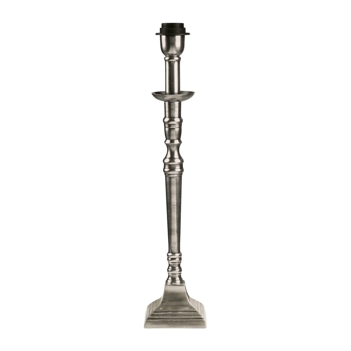 Salong Lampfot Antiksilver 42cm