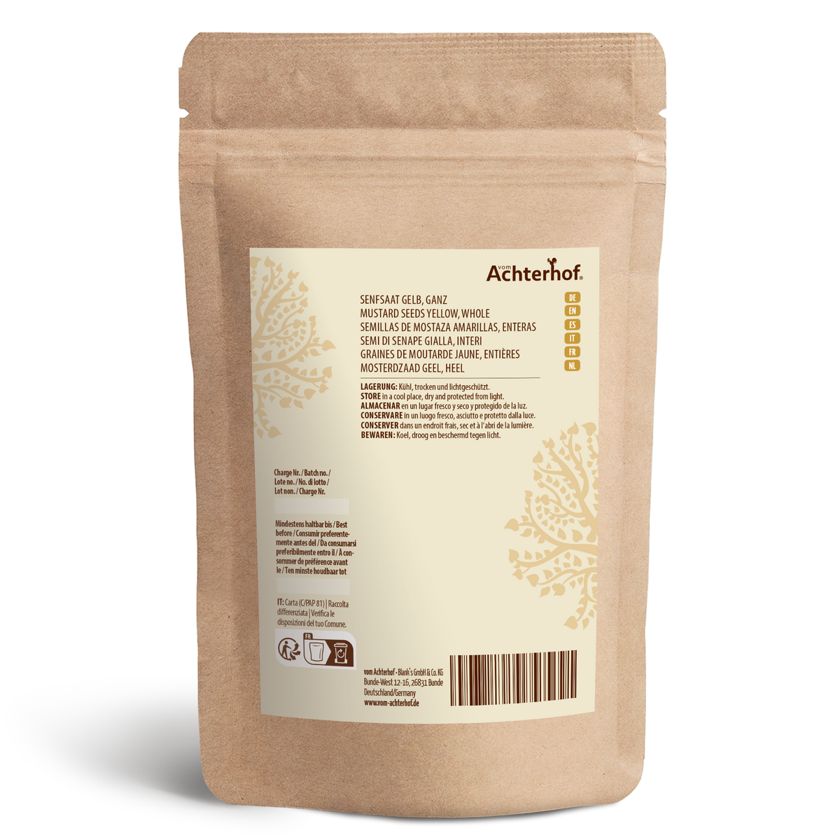 Senfsaat gelb ganz (500g)