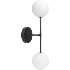 Sigma vägglampa dubbel svart