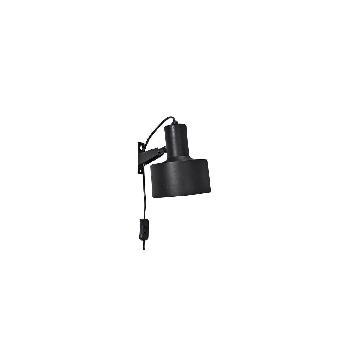 Solo vägglampa matt svart