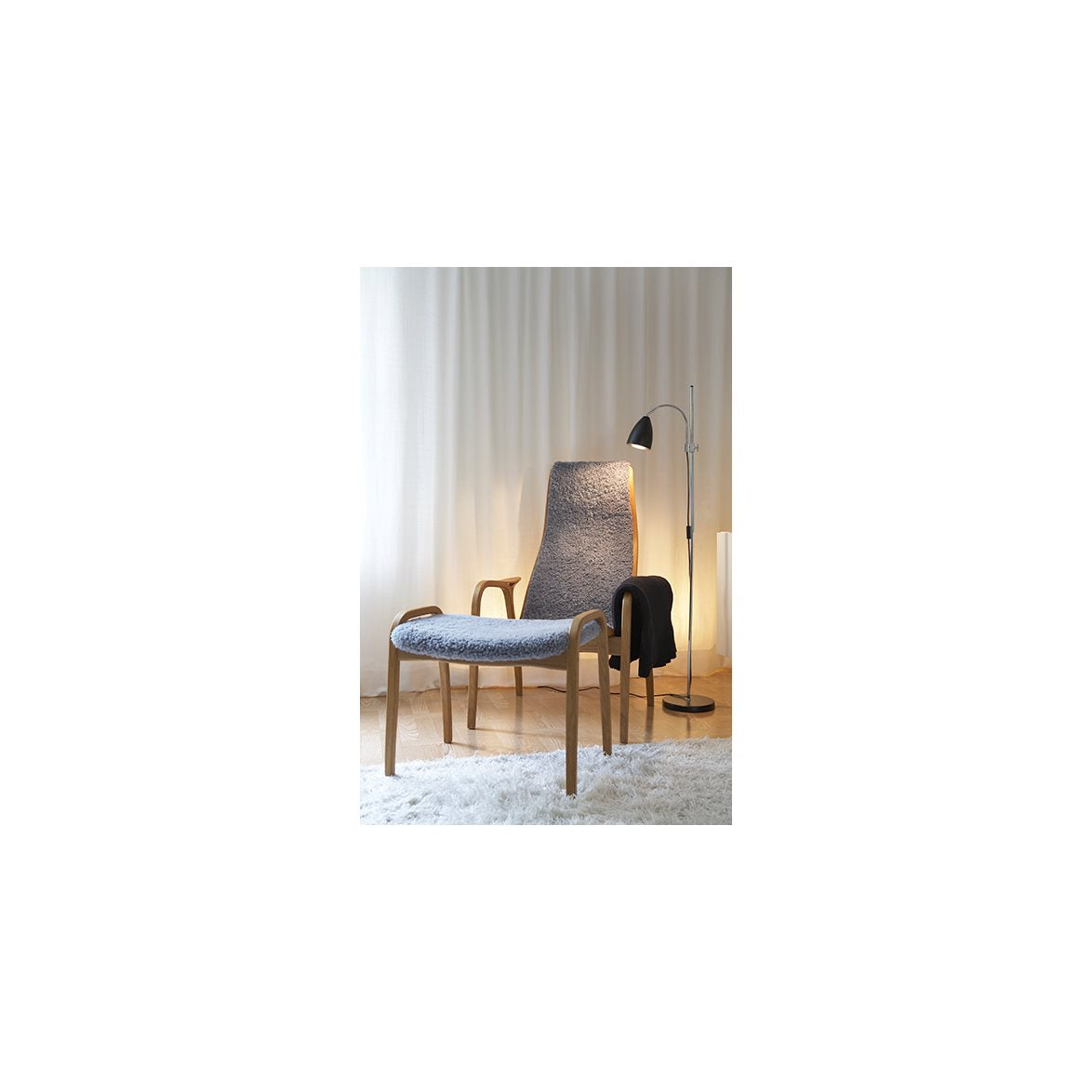 Sway golvlampa svart/krom