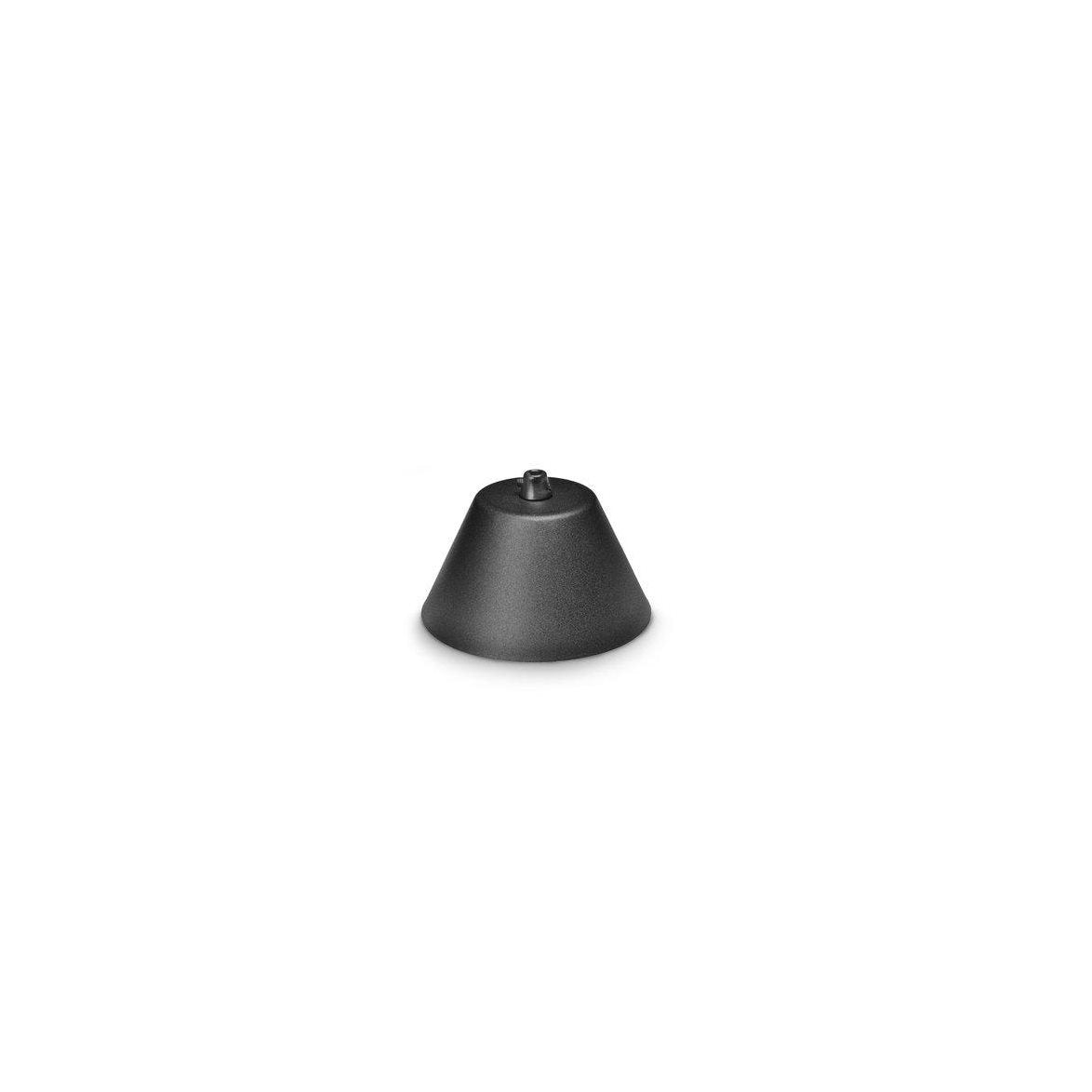 Takkopp svart 13 cm med dragavlastare