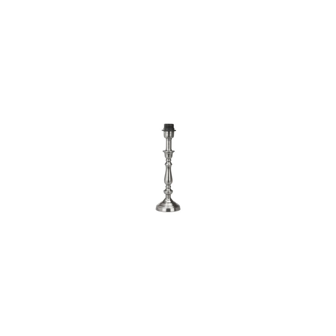THERESE lampfot antiksilver 27cm