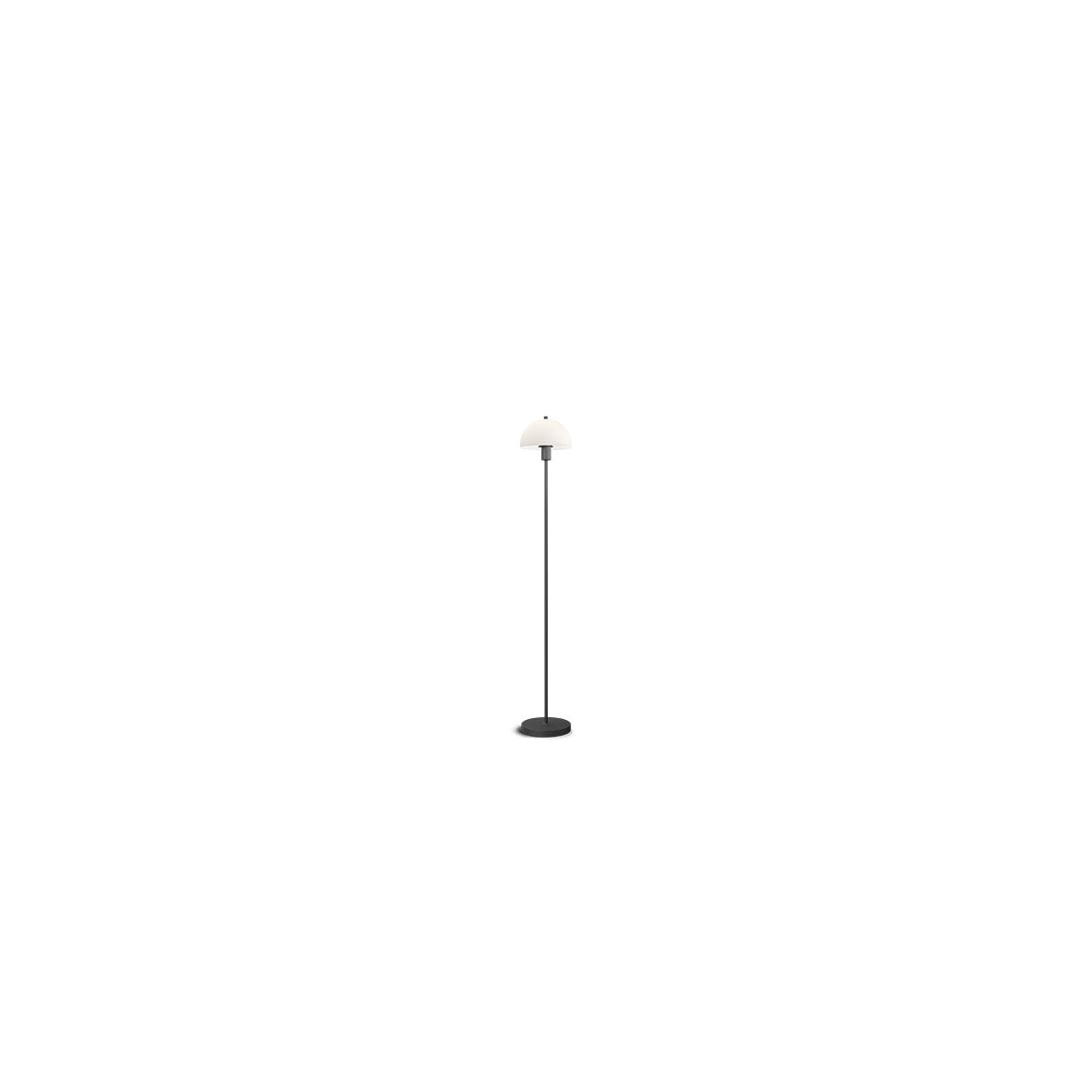 Vienda golvlampa svart/opal glas