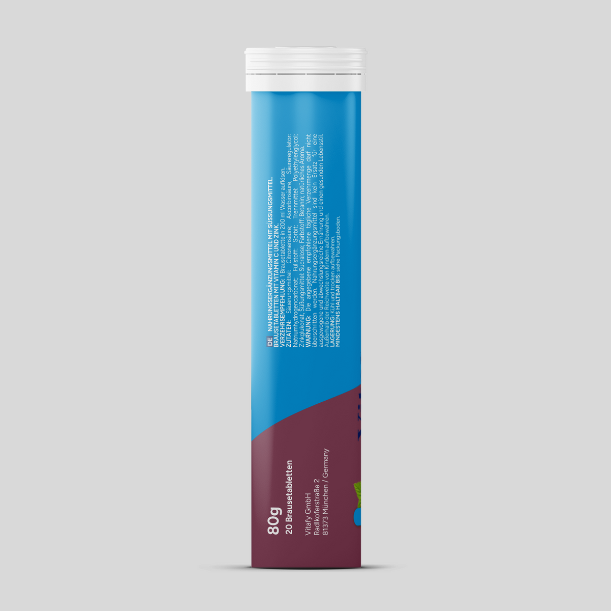 Vitamin C + Zink - Cassis (20 Brausetabletten)