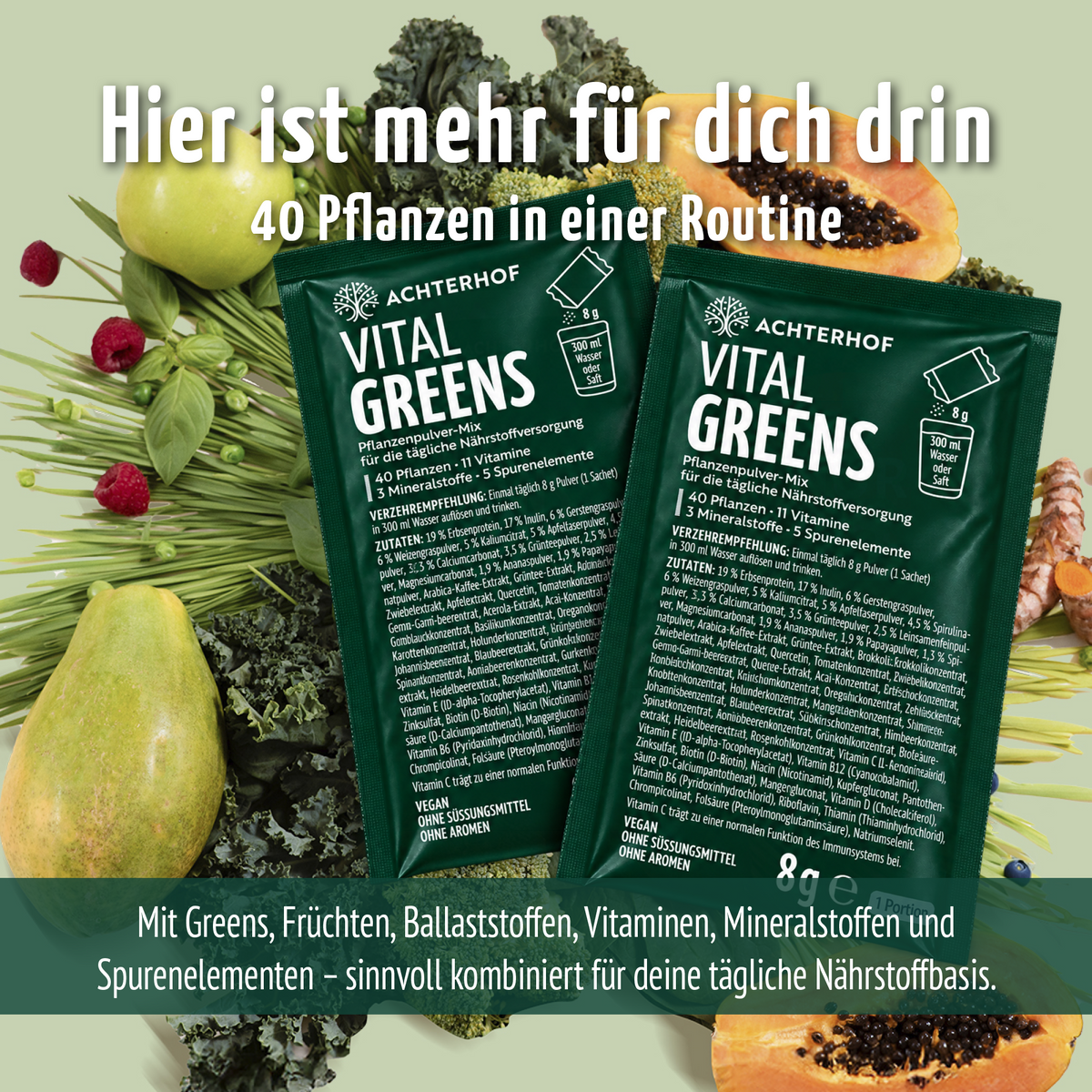 Vital Greens Pulver (30 Sachets)